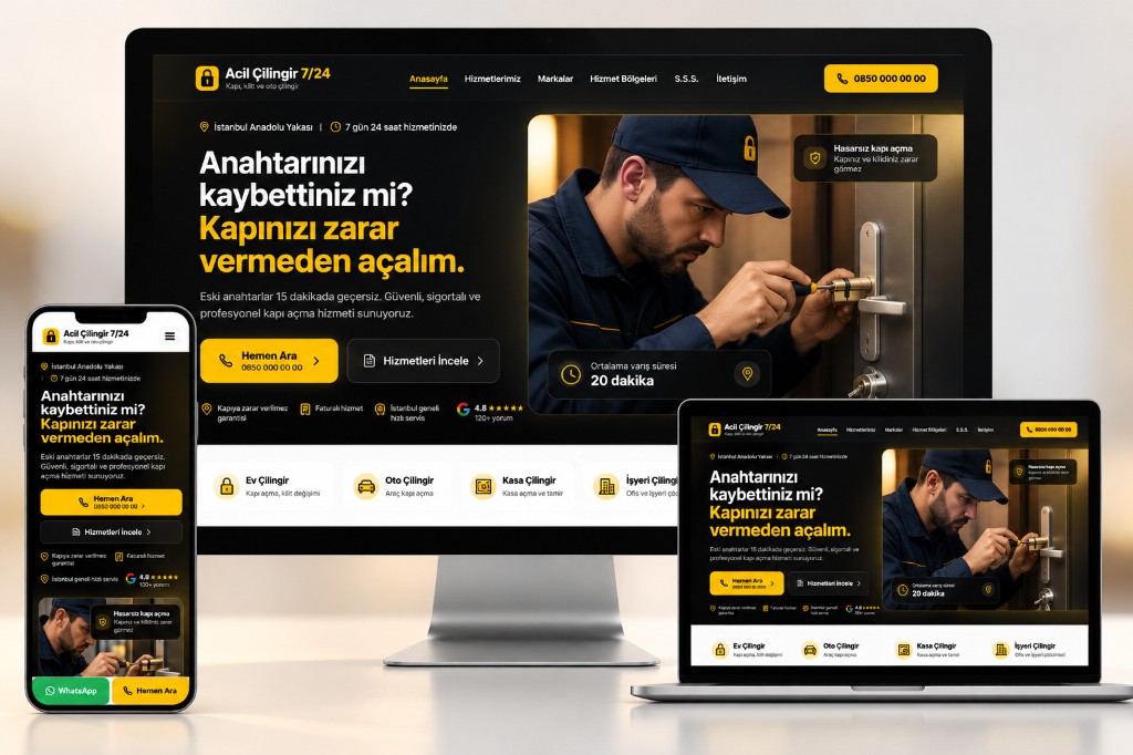 Acil Çilingir Yazılımı