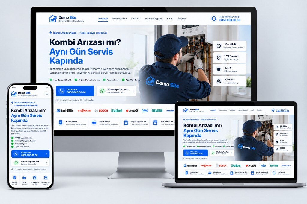 Kombi ve Beyaz Eşya Teknik Servis Yazılımı
